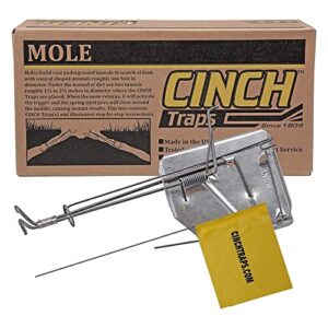cinch gopher trap kit - small (1 pack ) heavy duty, reusable rodent trapping system, weather resistant, outdoor use - for sports fields, ranches, yards and more - personal and professional-grade use