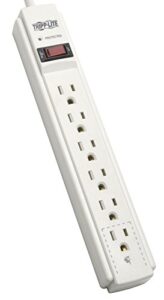 tripp lite 6 outlet surge protector power strip 6ft cord 790 joules led & insurance (tlp606)