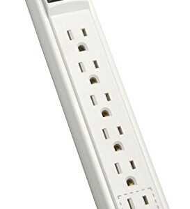 Tripp Lite 6 Outlet Surge Protector Power Strip 6ft Cord 790 Joules LED & INSURANCE (TLP606)