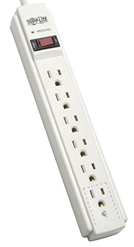 Tripp Lite 6 Outlet Surge Protector Power Strip 6ft Cord 790 Joules LED & INSURANCE (TLP606)