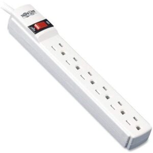 Tripp Lite 6 Outlet Surge Protector Power Strip 6ft Cord 790 Joules LED & INSURANCE (TLP606)