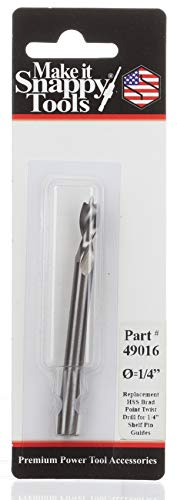 Snappy Tools Replacement HSS Brad Point Drill for 1/4 Inch Shelf Pin Guide #49016