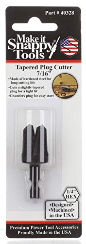 Snappy Tools 7/16" Tapered Plug Cutter