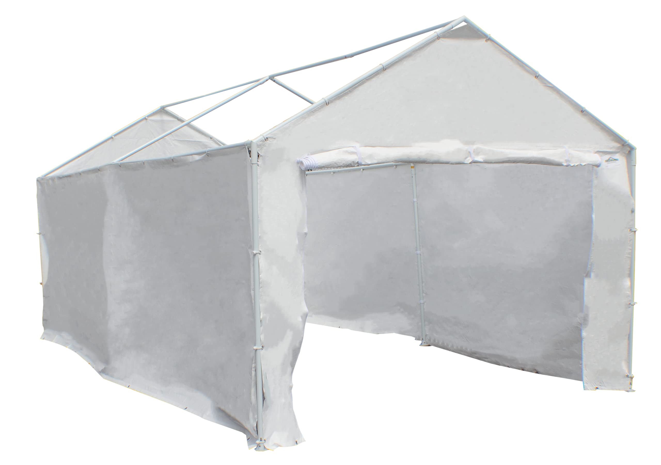 Caravan Canopy 12000211010 Side Wall Kit for Domain Carport, White (Top and Frame Not Included)