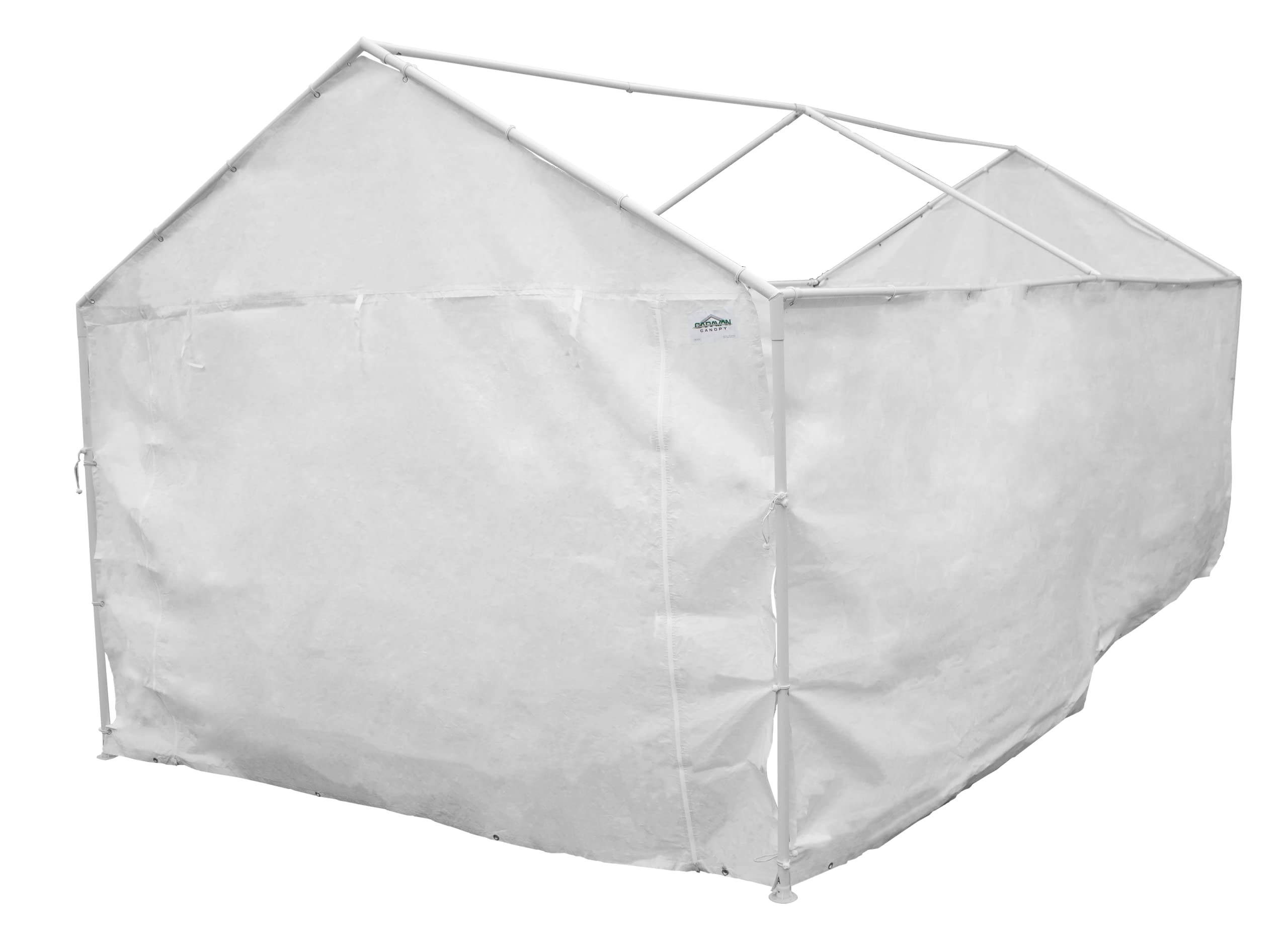 Caravan Canopy 12000211010 Side Wall Kit for Domain Carport, White (Top and Frame Not Included)