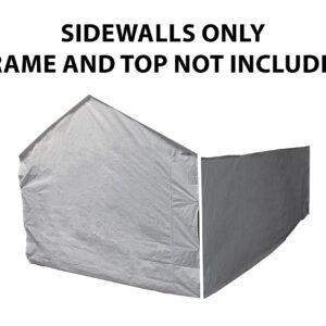 Caravan Canopy 12000211010 Side Wall Kit for Domain Carport, White (Top and Frame Not Included)