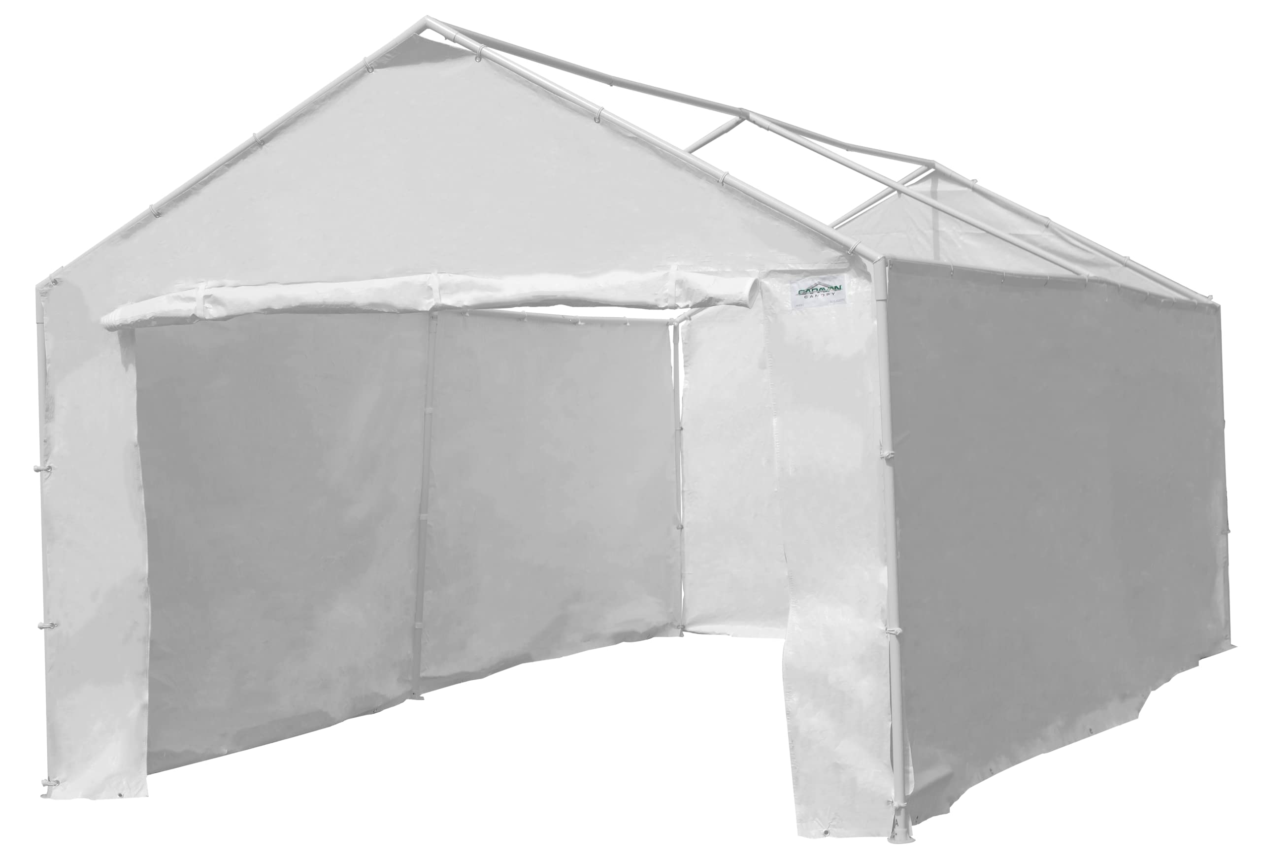 Caravan Canopy 12000211010 Side Wall Kit for Domain Carport, White (Top and Frame Not Included)