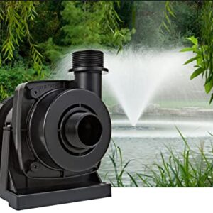 Little Giant FP1 115-Volt, 1000 GPH Wet Rotor Submersible or Inline Pond/Fountain Pump with 26-Ft. Cord, Black, 566132