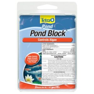 tetra pond block 4 count, controls algae growth in ornamental fish ponds (16735)