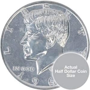 loftus replica jumbo (3 inch) 1964 half dollar coin - novelty