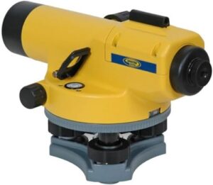 spectra precision al24m auto level with magnetic dampened compensator, 24x magnification, horizontal angle measuring