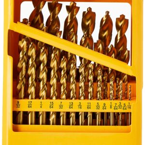 DEWALT Titanium Nitride Coated Drill Bit Set with Pilot Point, 29-Piece (DW1369)