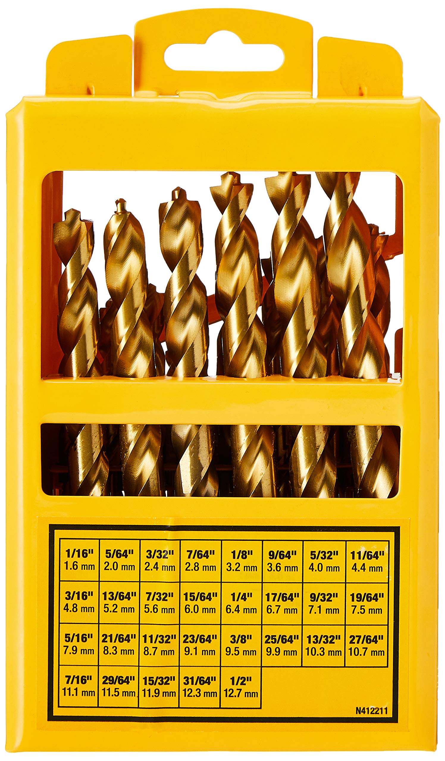 DEWALT Titanium Nitride Coated Drill Bit Set with Pilot Point, 29-Piece (DW1369)