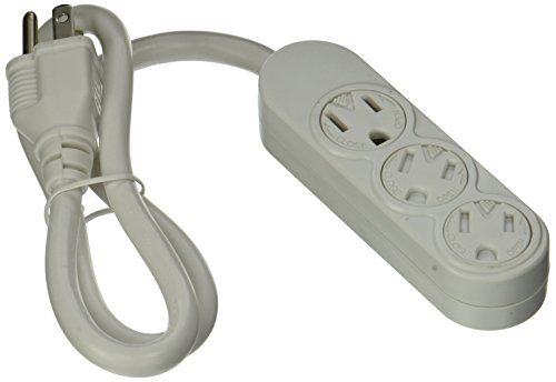 Master Electrician PS-304 3 Outlet Power Strip, White