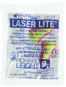 howard leight ll1 laser lite foam earplugs no cords, 50 count