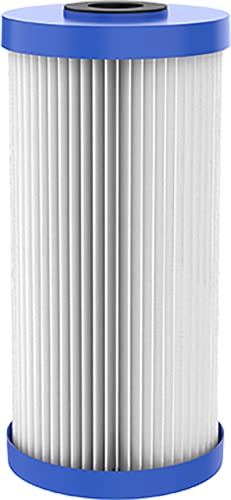 Pentair OMNIFilter RS6 Sediment Water Filter, 10-Inch, Whole House Heavy Duty Pleated Replacement Cartridge, 10" x 4.5"