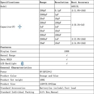 Honeytek A6013L Capacitor Tester