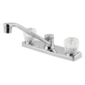 pfister pfirst series 2-handle kitchen faucet, polished chrome