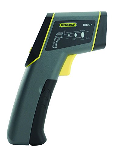 General Tools Non-Contact Digital Laser Temperature Gun, Thermal Detector, -4 to 608 degrees F (-20 to 320 degrees C) - For Cooking/BBQ/Food/Fridge/Pizza Oven/Engine