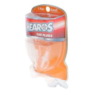 hearos high fidelity series ear plugs for comfortable long term use with free case, 1 pair