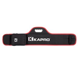 kapro - case-24 carrying case - storage bag for levels - durable nylon carry case - with plastic handle and zippered accessory pouch - fits 24” levels