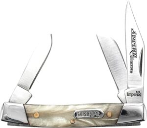 schrade imperial imp14 small stockman stainless steel folding pocket knife for outdoor, outdoor survival and edc