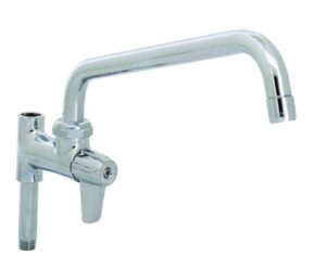 t&s brass 5afl12 faucet with add-on for pre-rinse and 12-inch swivel spout