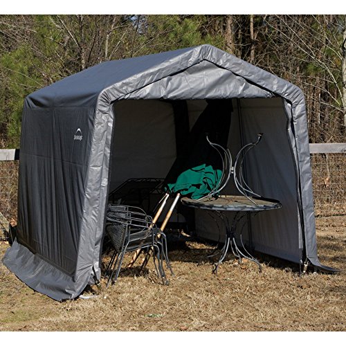 ShelterLogic 11x8x10 Peak Style Shelter, Green Cover