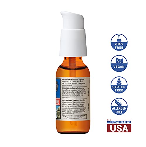 Sovereign Silver First Aid Gel – Topical Healing Homeopathic Medicine, 1 oz.