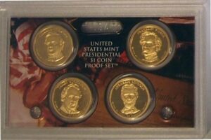 2010 proof presidential dollar set in original us government packaging