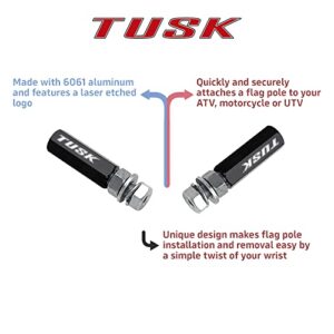 Tusk Quick Release Flag Pole Holder 5/16 inch Pole Black