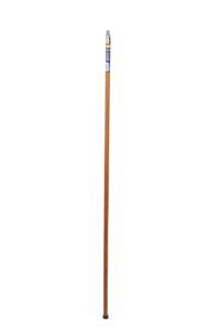 quickie jobsite 60 inch threaded wood handle with 3/4 inch metal ferrule, tan, fits standard thread cleaning block, long handle (54102)