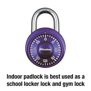 Master Lock 1526D Locker Lock Combination Padlock 1 Pack Purple