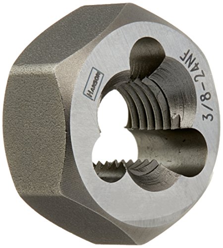 Irwin Tools 7736 Irwin Re-Threading Hex Die-3/8"-24 NF, HCS Left Hand Die-Bulk