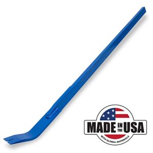 MARSHALLTOWN 56” Open Angle Monster Pry Bar, All-Steel, Powder-Coated, Made in USA, 10453