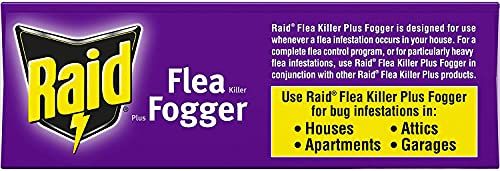 Raid Flea Flogger Plus Killer, Kills Fleas and Hatching Eggs (3 Count (Pack of 3)