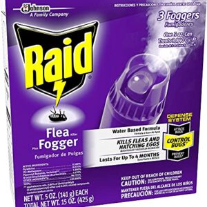 Raid Flea Flogger Plus Killer, Kills Fleas and Hatching Eggs (3 Count (Pack of 3)