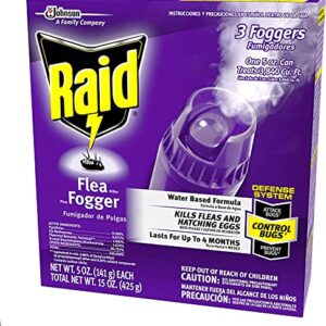 Raid Flea Flogger Plus Killer, Kills Fleas and Hatching Eggs (3 Count (Pack of 3)