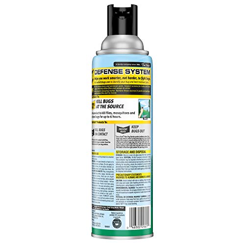 Raid Yard Guard Mosquito Fogger, Kills flies, mosquitoes, non-biting gnats, small flying moths, wasps and hornets 16 oz, Pack of 12