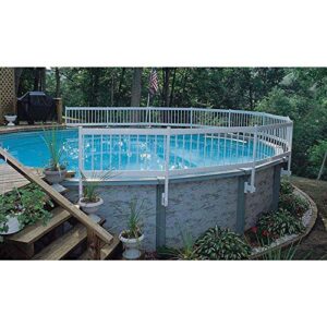 Blue Wave NE145 Above Ground Pool Fence Kit (8 Sections) - White