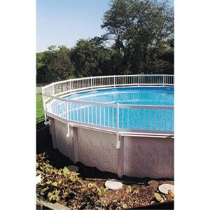 Blue Wave NE145 Above Ground Pool Fence Kit (8 Sections) - White