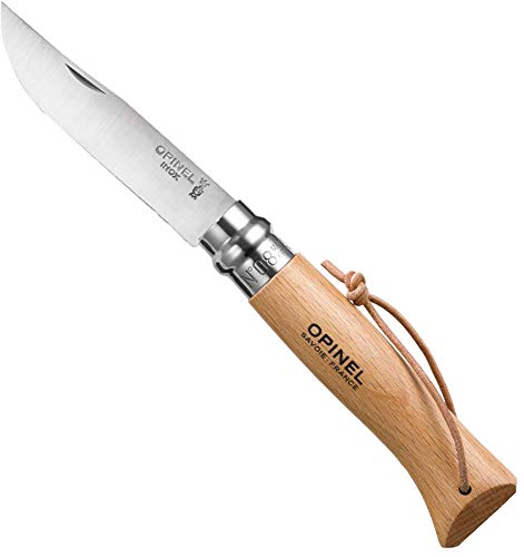 Opinel Stainelss Steel Folding Knife Set - Wooden Boxed Set of 10 Knives, No. 2 - No. 12