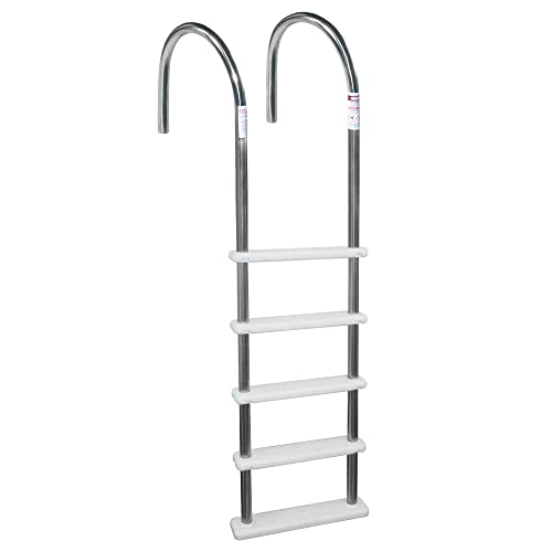 Blue Wave NE122SS Stainless Steel In-Pool Ladder,Silver/white