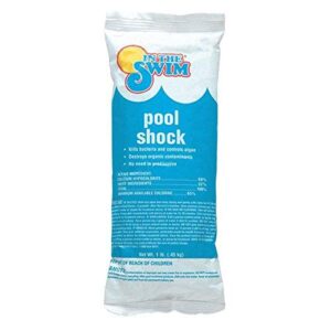 In The Swim Pool Shock – 68% Cal-Hypo Granular Sanitizer for Crystal Clear Water – Defends Against Bacteria, Algae, and Microorganisms- 24 X 1 Pound