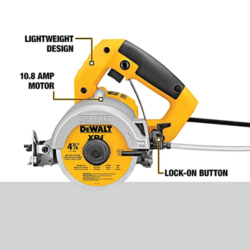 DEWALT Wet Tile Saw, Masonry, 4-3/8-Inch (DWC860W)