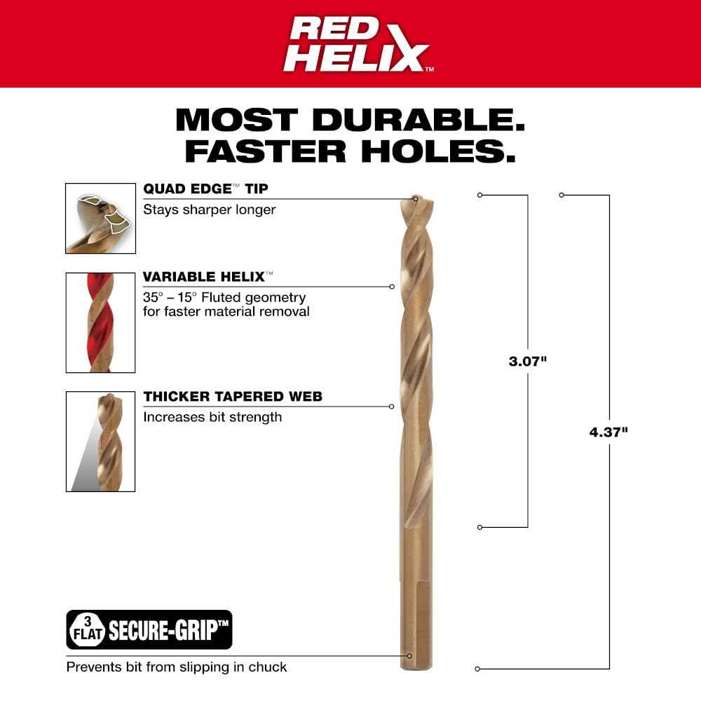 Milwaukee 48-89-2317 5/16" Thunderbolt Cobalt Drill Bit