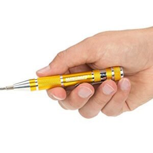 Maxcraft 60609 7-In-1 Precision Pocket Screwdriver (colors may vary)