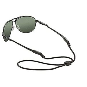 chums ranchero 3 mm rope eyewear retainer – lightweight nylon adjustable unisex sunglasses cord (black)