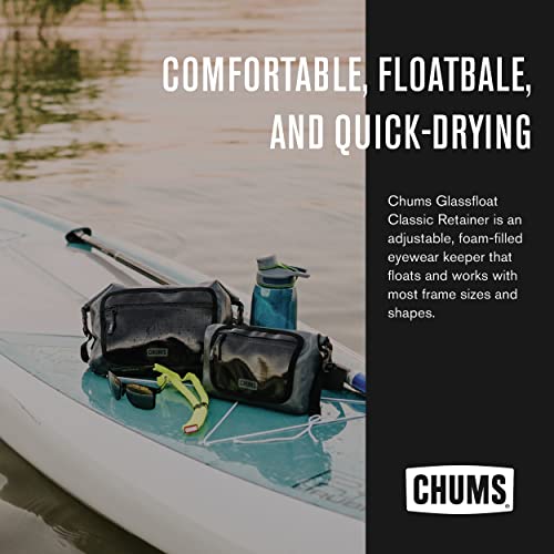 Chums Glassfloats Eyewear Retainer - Floating Glasses Strap & Sunglasses Holder for Water Sports, Black