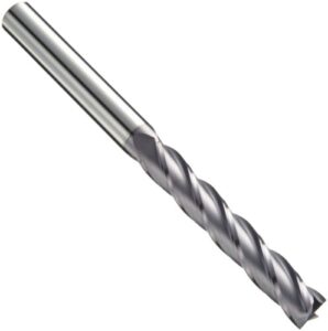 niagara cutter - c430-0.156-f2-s.0-z4 n85681 carbide square nose end mill, inch, tialn finish, roughing and finishing cut, 30 degree helix, 4 flutes, 2" overall length, 0.156" cutting diameter, 0.188" shank diameter